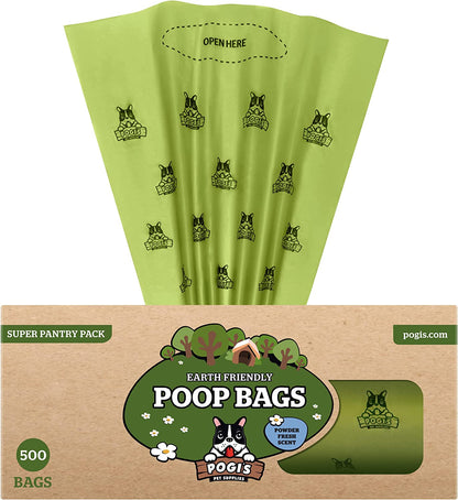 Pogi’S Dog Poop Bags - 10 Rolls (150 Doggie Poop Bags) - Leak-Proof Dog Waste Bags - Scented, Ultra Thick, Extra Large Poop Bags for Dogs