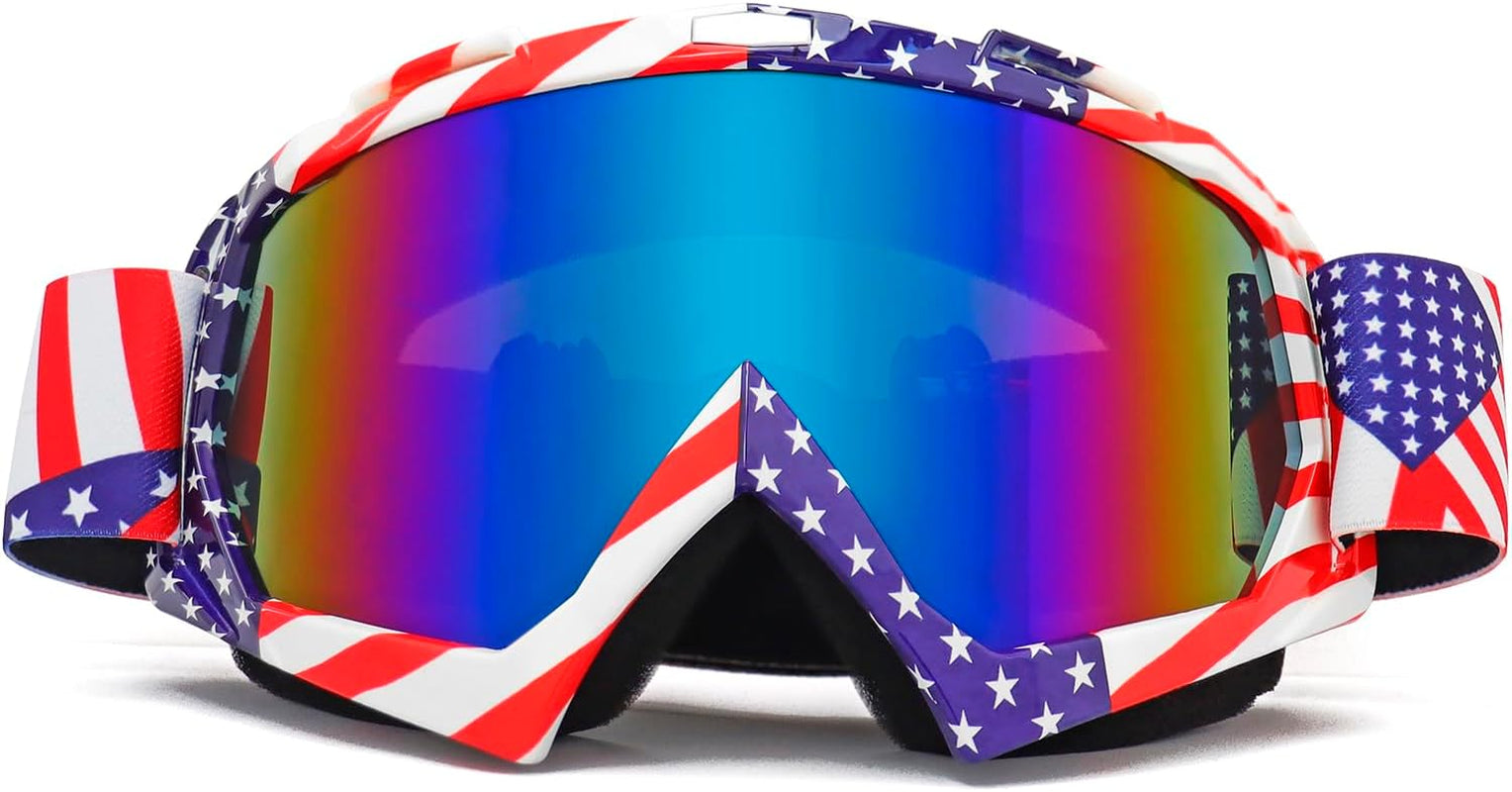 UV400 Dirt Bike & ATV Goggles - Windproof, Dustproof Motorcycle Goggles for Men, Women & Youth - Perfect for Motocross Riding!