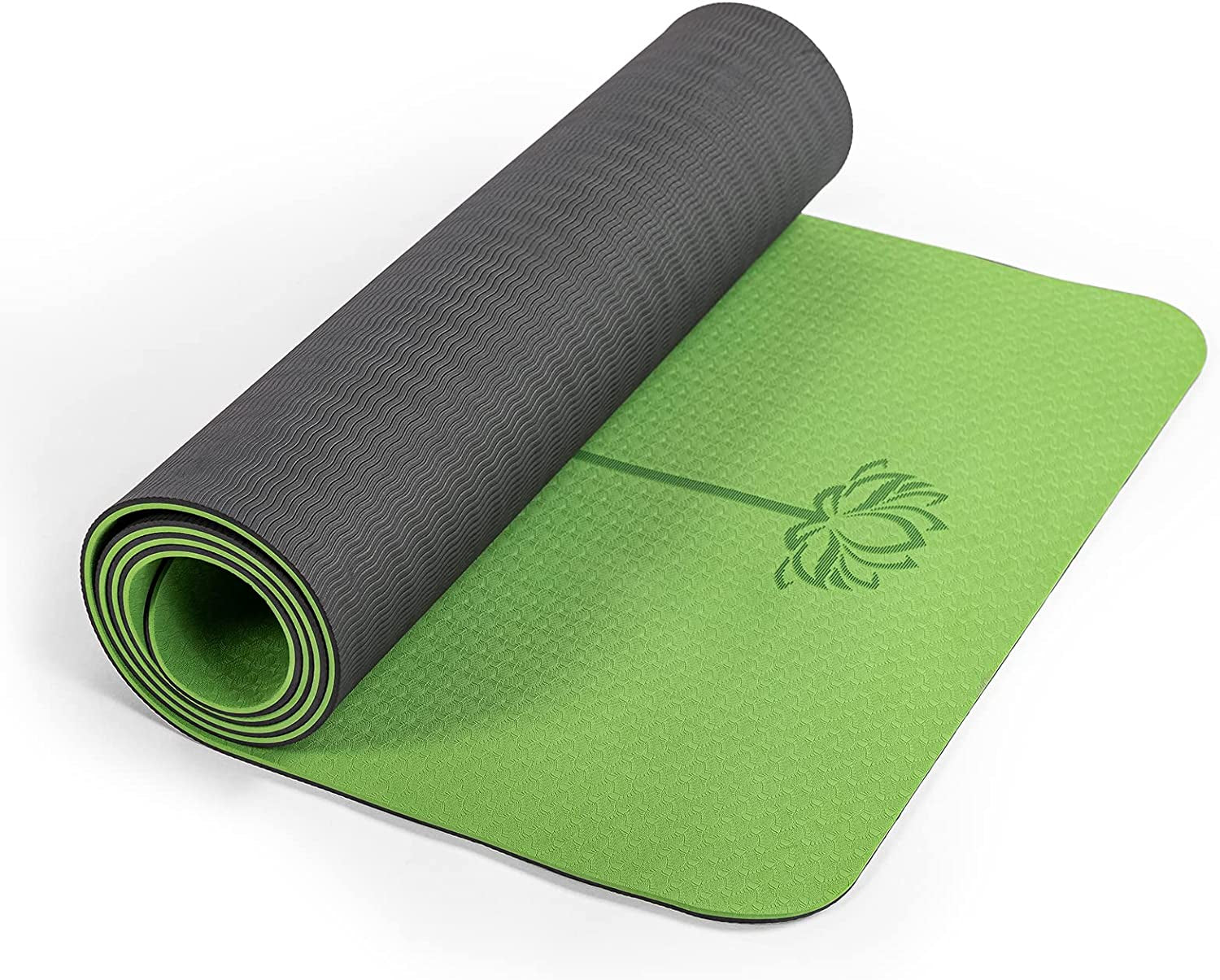 Yoga Mat Non Slip, Pilates Fitness Mats, Eco Friendly, Anti-Tear 1/4" Thick Yoga Mats for Women, Exercise Mats for Home Workout with Carrying Sling and Storage Bag