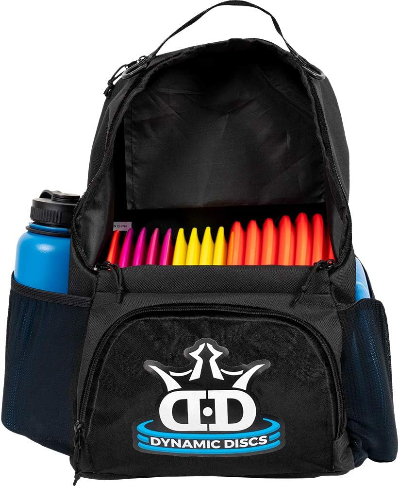 Cadet Disc Golf Bag - Lightweight, Durable & Perfect for Beginners - Holds 17+ Discs with Accessory Pouch & Water Bottle Holder - Made in the USA