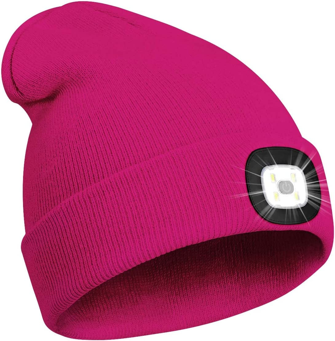 Rechargeable LED Beanie Hat - Perfect Gift for Men, Dads, and Husbands!