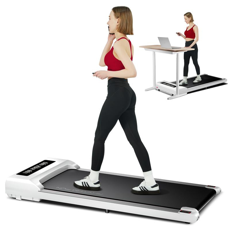 RHYTHM FUN Portable Under Desk Walking Pad Treadmill - Quiet, Remote Control, 3 LED Display, Perfect for Home & Office (5 Year Warranty)