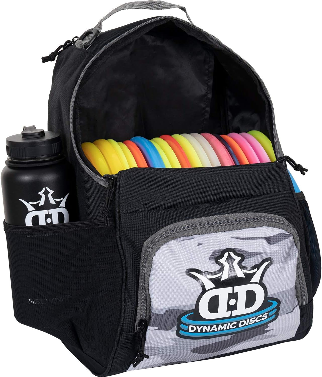 Cadet Disc Golf Bag - Lightweight, Durable & Perfect for Beginners - Holds 17+ Discs with Accessory Pouch & Water Bottle Holder - Made in the USA