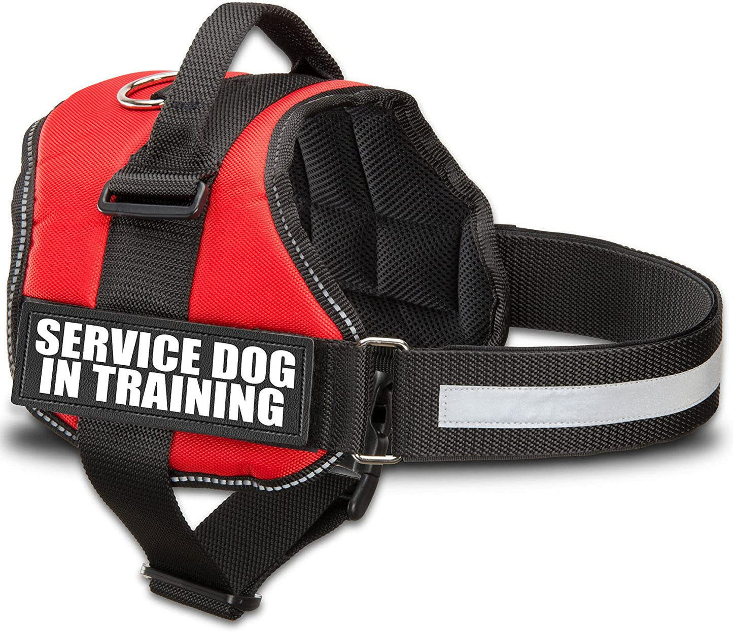 Premium Service Dog Vest Harness - Adjustable Sizes XXS to XXL, Reflective Patch, Comfortable Mesh Design with Handle