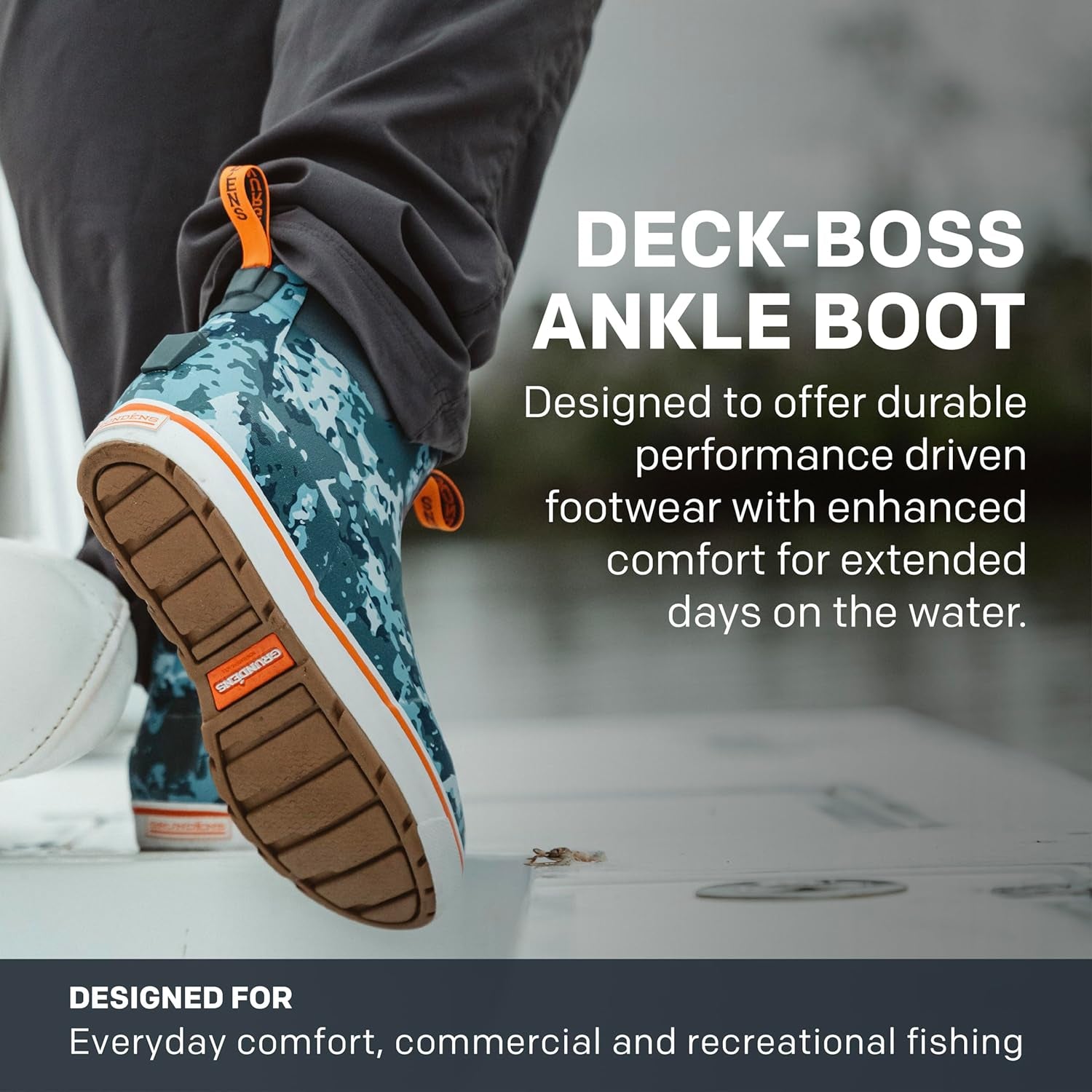 Grundens Men’S DECK-BOSS Ankle Boot | Durable, Waterproof