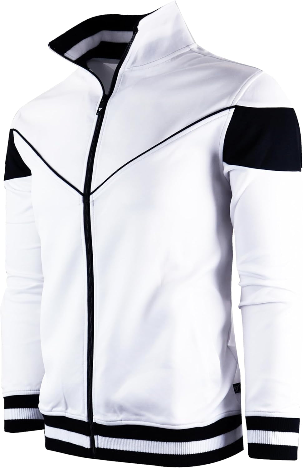 Premium Urban Hip Hop Track Jacket for Men - Slim Fit Sportswear with Stylish Side Taping