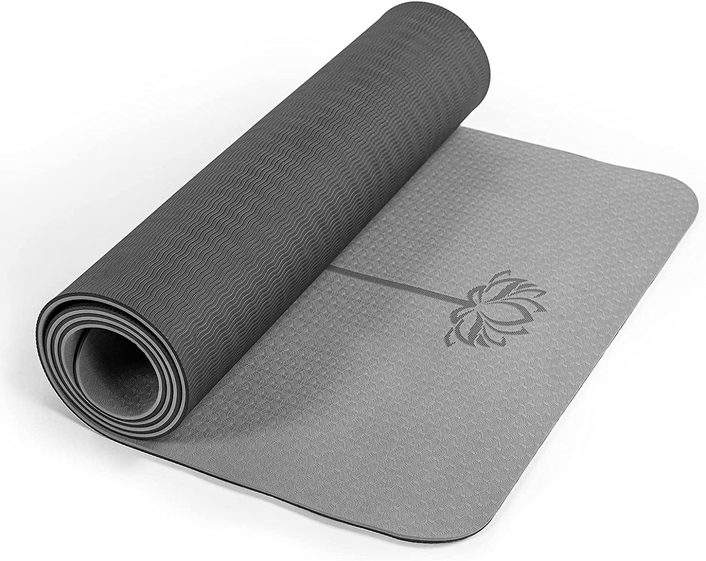 Yoga Mat Non Slip, Pilates Fitness Mats, Eco Friendly, Anti-Tear 1/4" Thick Yoga Mats for Women, Exercise Mats for Home Workout with Carrying Sling and Storage Bag