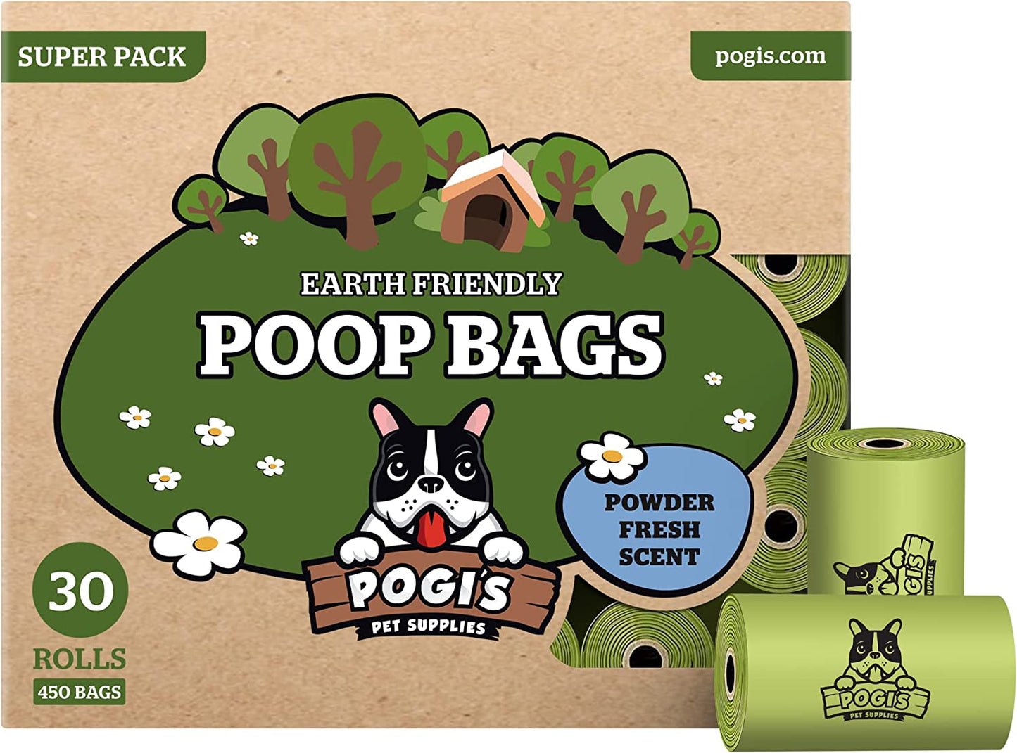 Pogi’S Dog Poop Bags - 10 Rolls (150 Doggie Poop Bags) - Leak-Proof Dog Waste Bags - Scented, Ultra Thick, Extra Large Poop Bags for Dogs