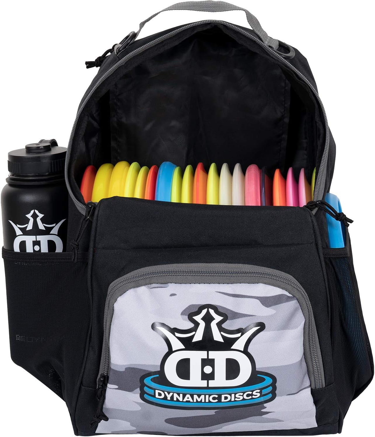 Cadet Disc Golf Bag - Lightweight, Durable & Perfect for Beginners - Holds 17+ Discs with Accessory Pouch & Water Bottle Holder - Made in the USA