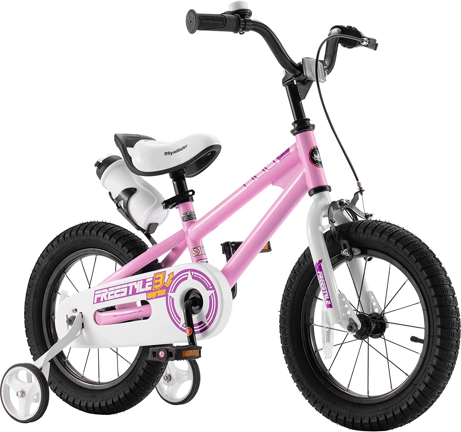 EZ & Freestyle Kids Bike - 2-in-1 Pedal Balance Training Bicycle for Toddlers to Big Kids (12-18 Inch)