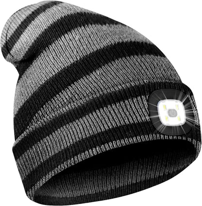 Rechargeable LED Beanie Hat - Perfect Gift for Men, Dads, and Husbands!