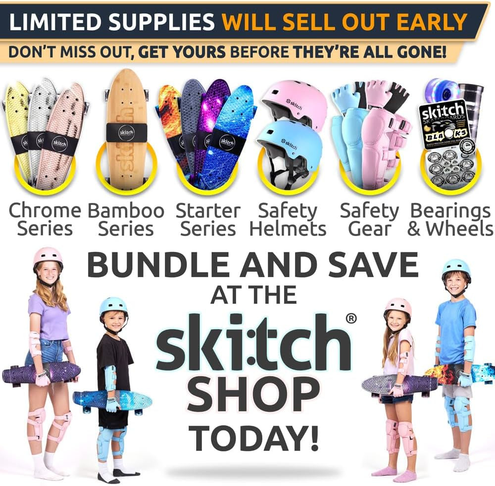 Ultimate Skateboard Gift Set for All Ages | Complete Package with Mini Cruiser, Backpack, Video Course, Speed Control & Skate Tool