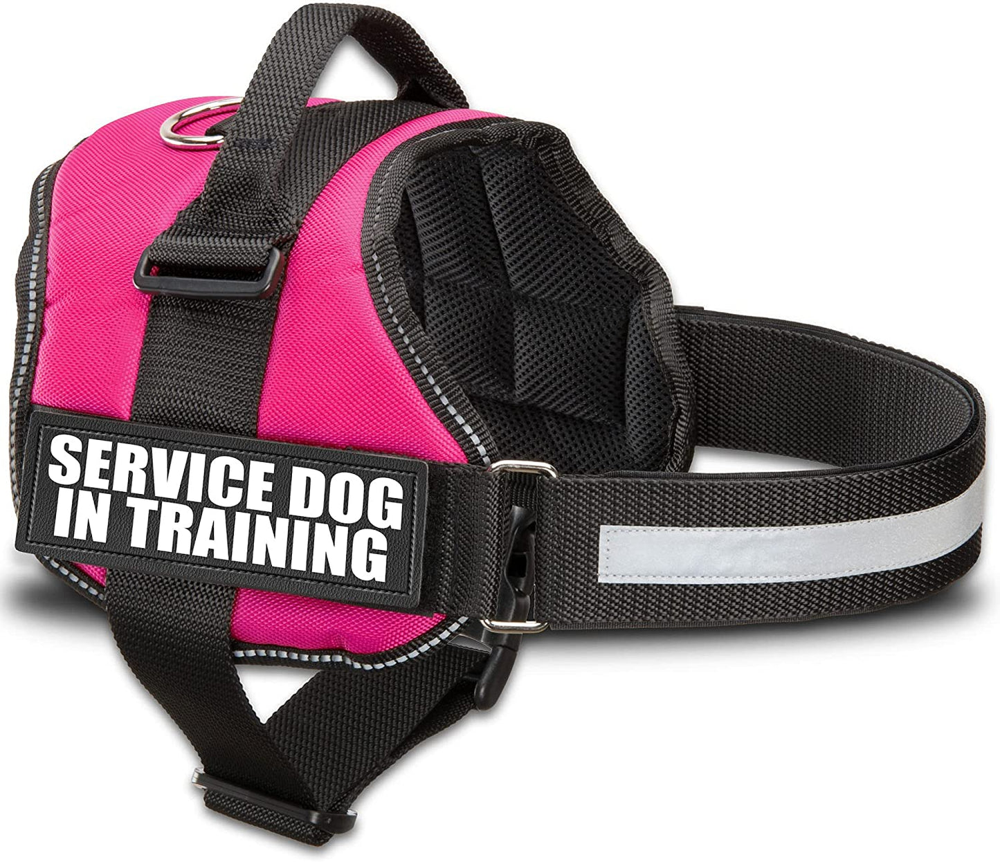 Premium Service Dog Vest Harness - Adjustable Sizes XXS to XXL, Reflective Patch, Comfortable Mesh Design with Handle